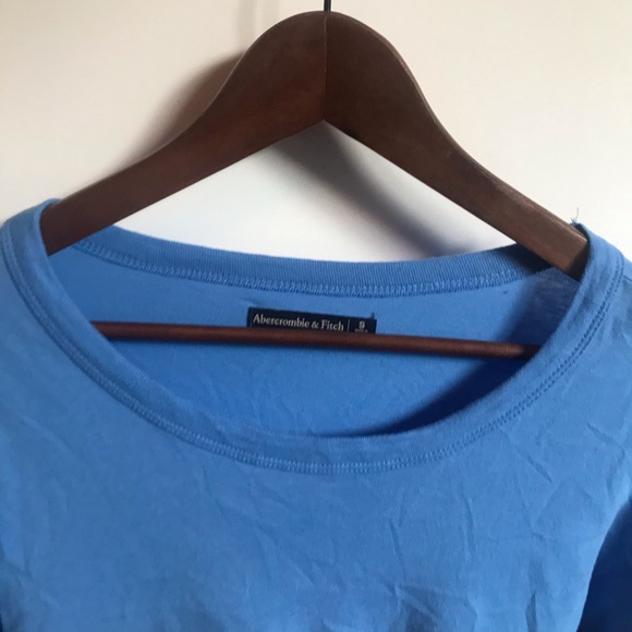 Abercrombie Blue Striped Long Sleeve Top - Picture 2 of 4